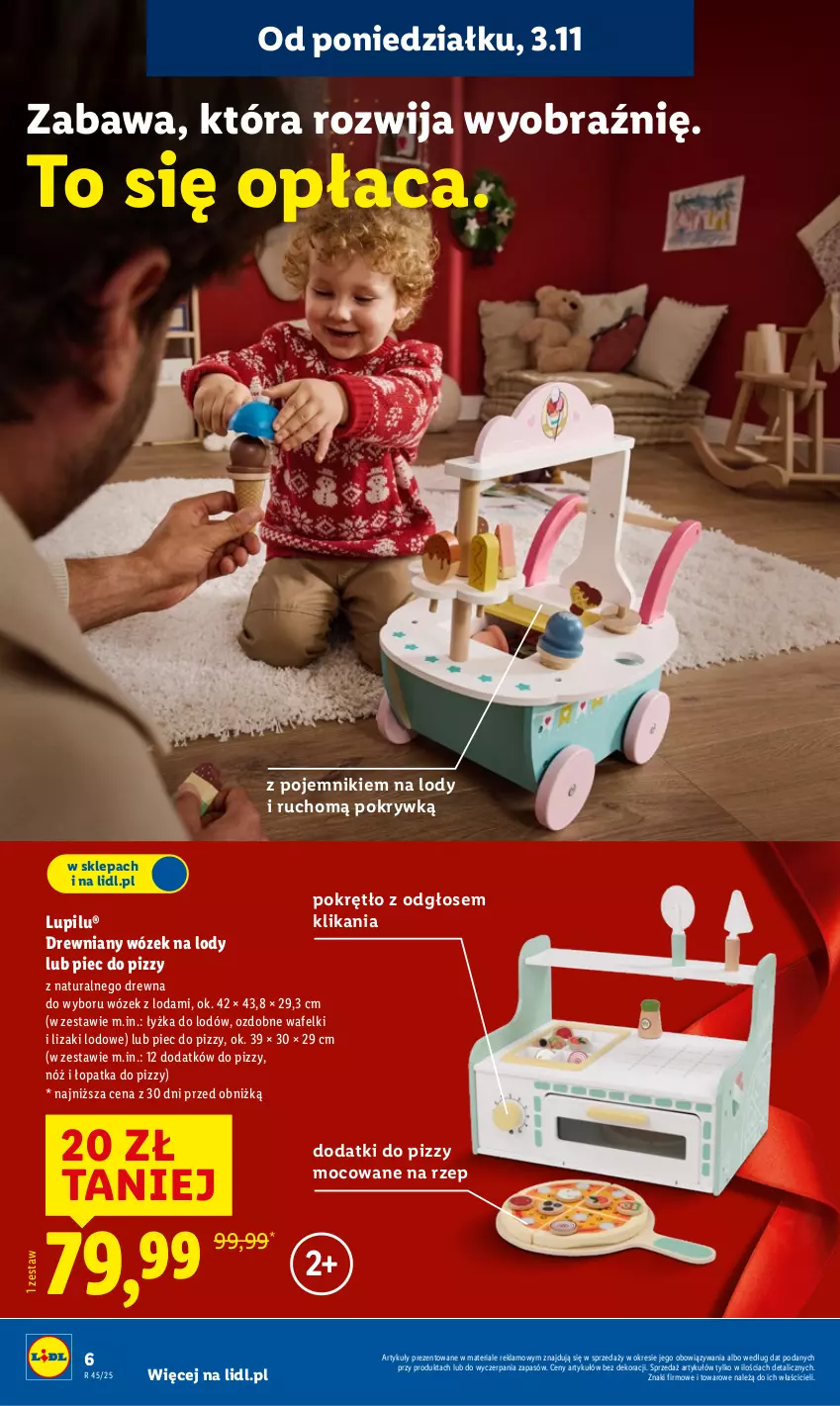 Gazetka promocyjna Lidl - Katalog Zabawki - ważna 03.11 do 24.12.2025 - strona 6 - produkty: Lizaki, Lody, Piec, Pojemnik, Wózek
