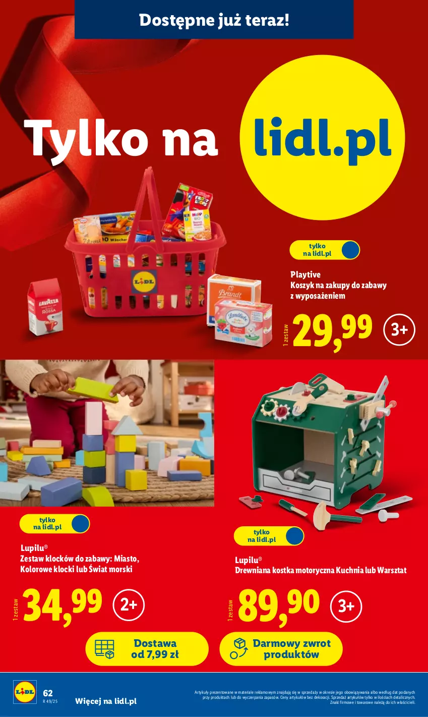 Gazetka promocyjna Lidl - Katalog Zabawki - ważna 03.11 do 24.12.2025 - strona 62 - produkty: Klocki, Kosz, Kuchnia, Tera