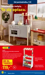 Gazetka promocyjna Lidl - Katalog Zabawki - Gazetka - ważna od 24.12 do 24.12.2025 - strona 44 - produkty: Makaron, Ser, Ryż, Garnek, Torba na zakupy, Jogurt, Kuchnia, Kawa, Wałek, Torba, Półka, Pudełko, Drewniana kuchnia, Haczyk, Piekarnik, Waga, Groszek, Mleko