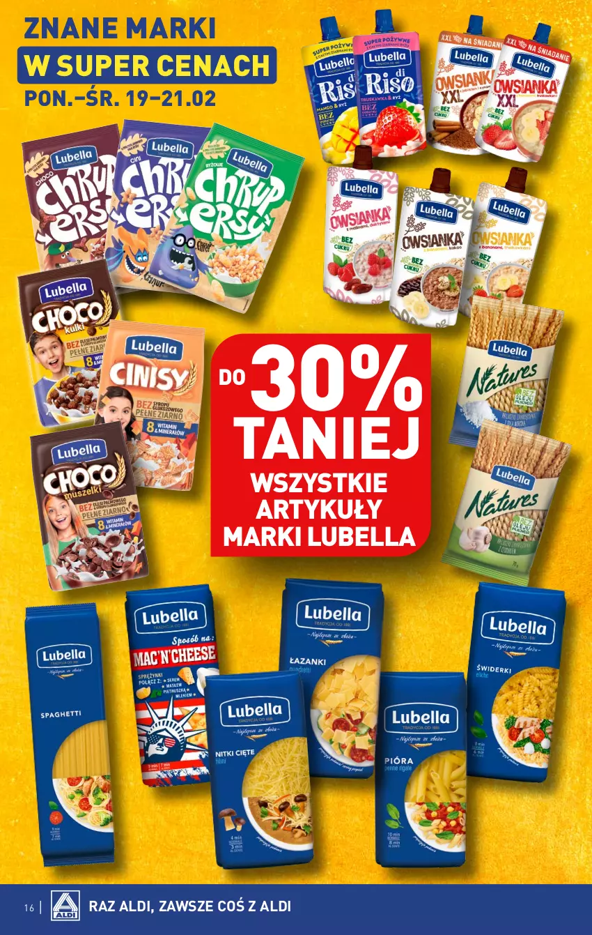 Gazetka promocyjna Aldi - Pełna oferta - ważna 19.02 do 24.02.2024 - strona 16 - produkty: Bell, Bella, Lubella