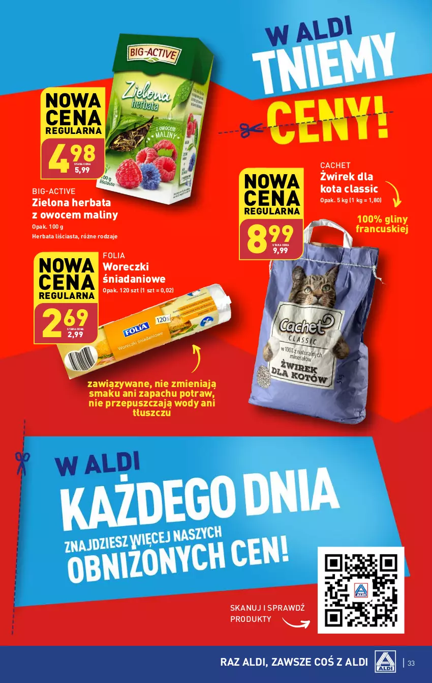 Gazetka promocyjna Aldi - Pełna oferta - ważna 19.02 do 24.02.2024 - strona 33 - produkty: Danio, Herbata, Maliny, Owoce