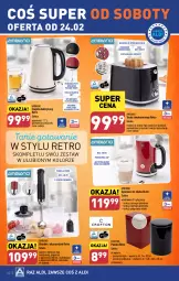 Gazetka promocyjna Aldi - Pełna oferta - Gazetka - ważna od 24.02 do 24.02.2024 - strona 42 - produkty: Top, Rum, Przewód, Blender, Czajnik elektryczny, Rozdrabniacz, Czajnik, Pojemnik, Toster