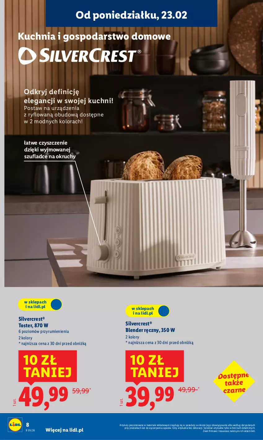 Gazetka promocyjna Lidl - GAZETKA - ważna 23.02 do 28.02.2026 - strona 10 - produkty: Blender, Blender ręczny, Kuchnia, Rum, Silvercrest, Toster