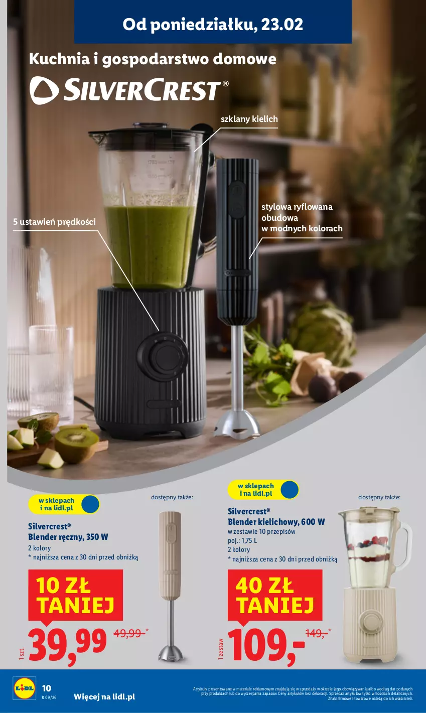 Gazetka promocyjna Lidl - GAZETKA - ważna 23.02 do 28.02.2026 - strona 12 - produkty: Blender, Blender ręczny, Kuchnia, Silvercrest