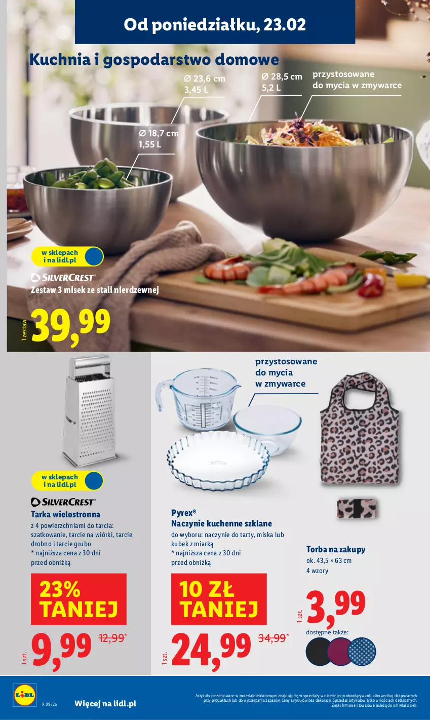 Gazetka promocyjna Lidl - GAZETKA - ważna 23.02 do 28.02.2026 - strona 18 - produkty: Kubek, Kuchnia, Miska, Tarka, Torba, Torba na zakupy