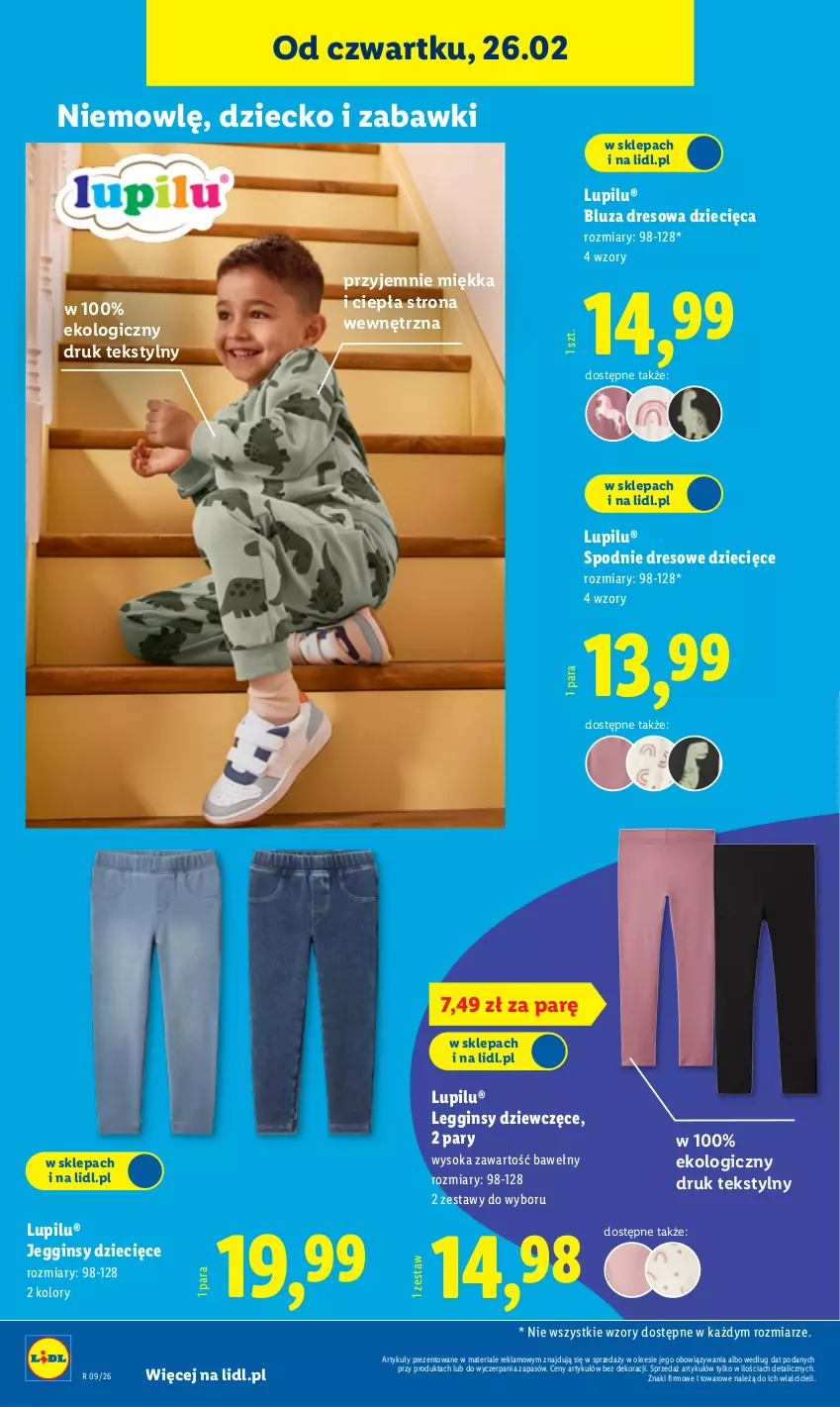Gazetka promocyjna Lidl - GAZETKA - ważna 23.02 do 28.02.2026 - strona 36 - produkty: Bluza, Bluza dresowa, Dres, Dzieci, Gin, Legginsy, Sok, Spodnie, Spodnie dresowe