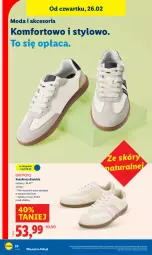 Gazetka promocyjna Lidl - GAZETKA - Gazetka - ważna od 28.02 do 28.02.2026 - strona 32 - produkty: Sneakersy, Moda