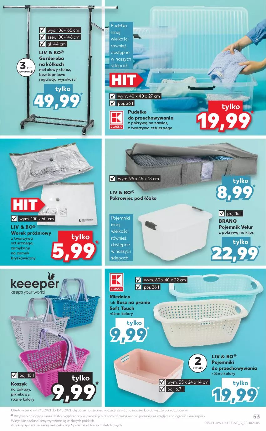 Gazetka promocyjna Kaufland - OFERTA TYGODNIA - ważna 07.10 do 13.10.2021 - strona 53 - produkty: Gra, Kosz, Pojemnik, Pokrowiec, Pudełko, Sok, Top