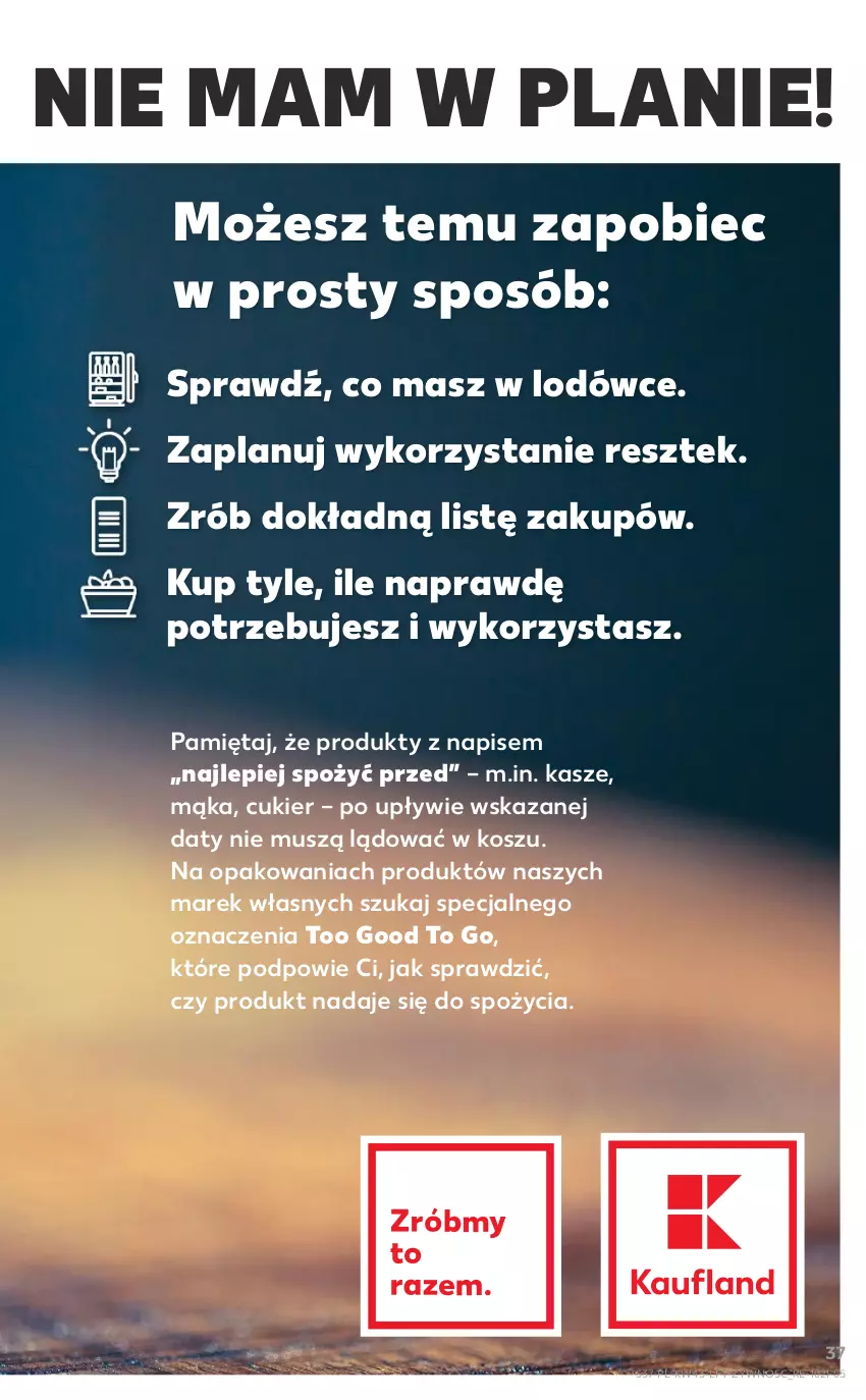 Gazetka promocyjna Kaufland - OFERTA TYGODNIA - ważna 28.10 do 03.11.2021 - strona 37 - produkty: Cukier, Kosz, Mąka, Mięta, Mus