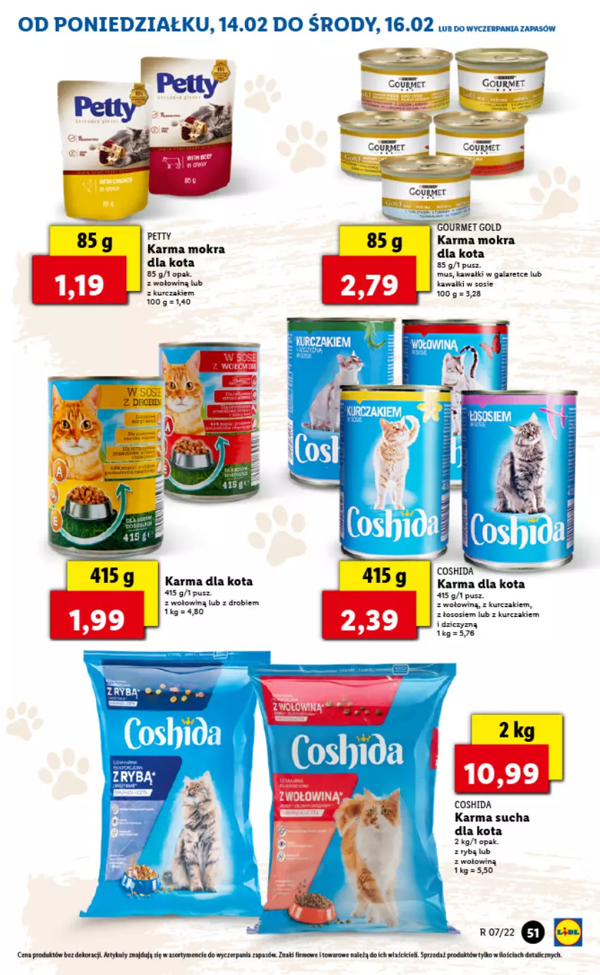 Gazetka promocyjna Lidl - GAZETKA - ważna 14.02 do 16.02.2022 - strona 51 - produkty: Fa, Gala, Gourmet Gold, Kawa, Kurczak, LG, Mus, Sos