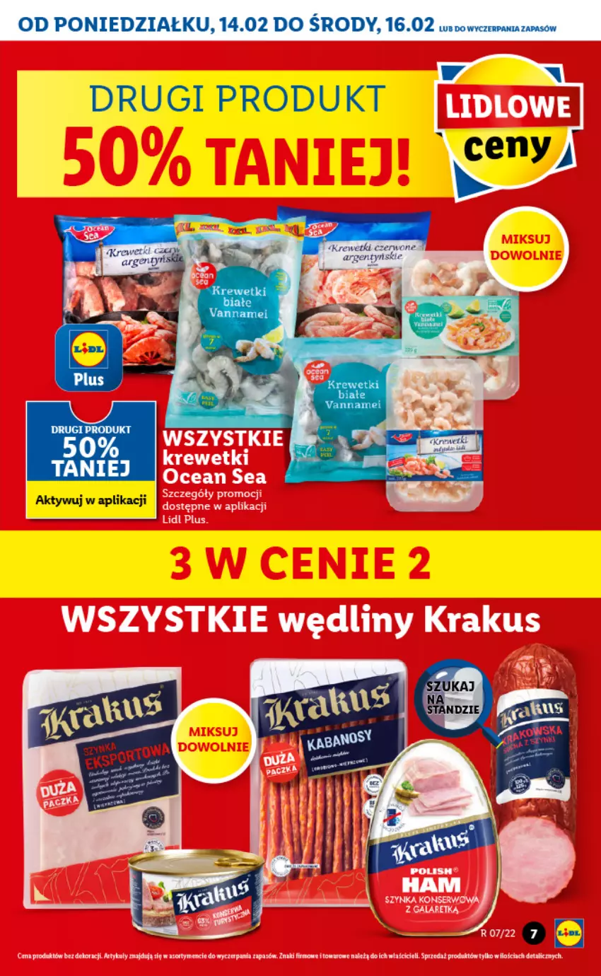 Gazetka promocyjna Lidl - GAZETKA - ważna 14.02 do 16.02.2022 - strona 7 - produkty: Krewetki, Wanna