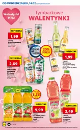 Gazetka promocyjna Lidl - GAZETKA - Gazetka - ważna od 16.02 do 16.02.2022 - strona 38 - produkty: Sok, Mus, Lemoniada, Napój gazowany, Tymbark, Limonka, Arbuz, Napój, Napój musujący