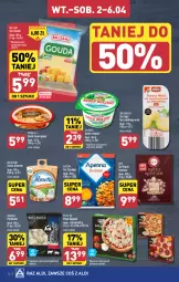 Gazetka promocyjna Aldi - Pełna oferta - Gazetka - ważna od 06.04 do 06.04.2024 - strona 14 - produkty: Serek wiejski, Cheddar, Ser, Hofburger, Piątnica, Serek, Pizza, Serek twarogowy, Burger, Hochland, Gouda, Almette