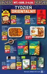 Gazetka promocyjna Aldi - Pełna oferta - Gazetka - ważna od 06.04 do 06.04.2024 - strona 21 - produkty: Kurczak, Sajgonki, Makaron, Sos, Ryż, Kebab z kurczaka, Mleczko, Ryż basmati, Kebab, Kokos