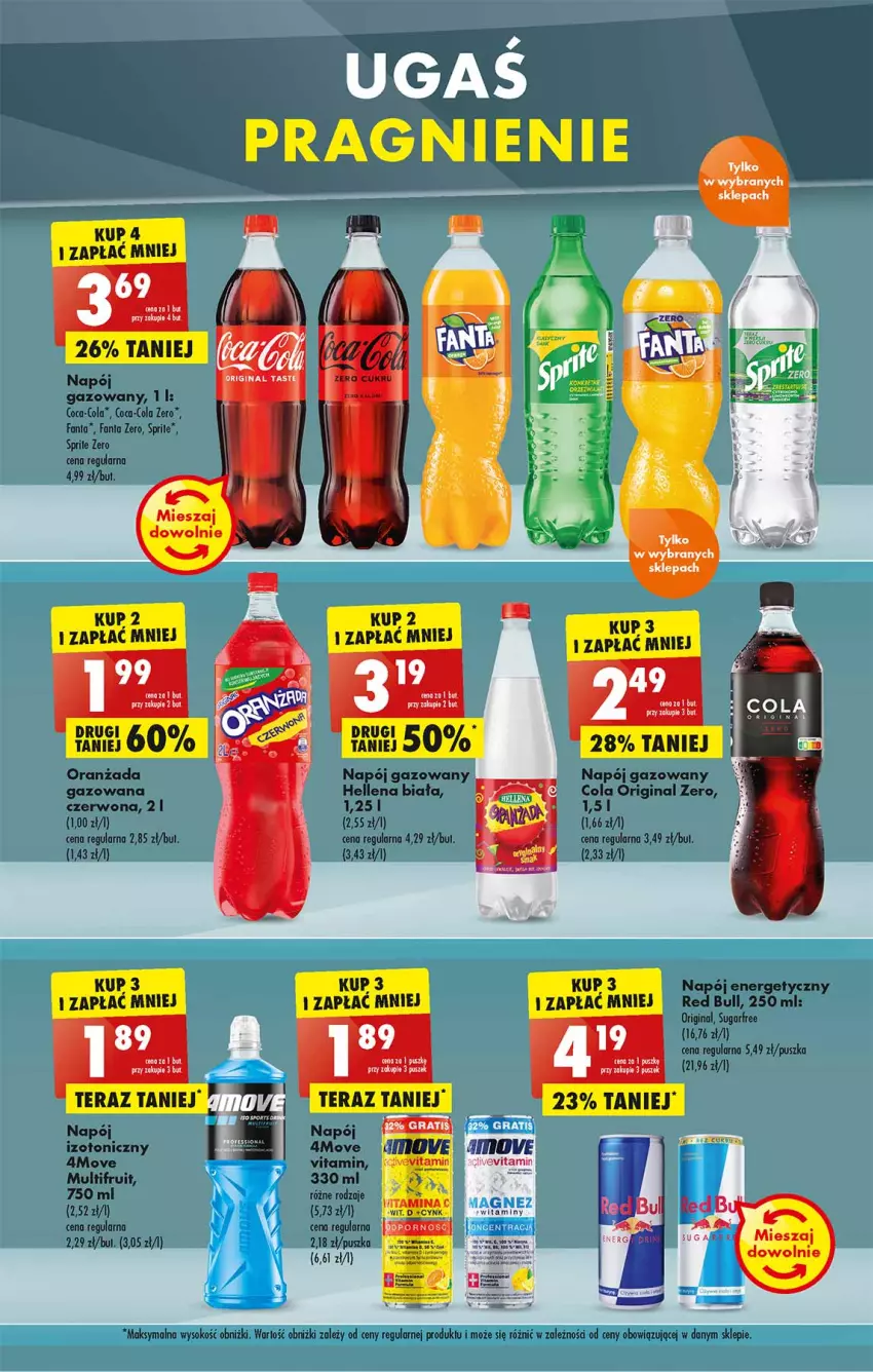 Gazetka promocyjna Biedronka - W tym tygodniu PN - ważna 23.05 do 28.05.2022 - strona 41 - produkty: Coca-Cola, Cynk, Fa, Fanta, Gin, Gra, Hellena, Napój, Napój energetyczny, Napój gazowany, Napój izotoniczny, Oranżada, Red Bull, Sok, Sprite, Tera