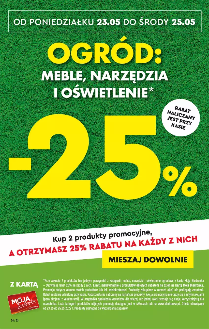 Gazetka promocyjna Biedronka - W tym tygodniu PN - ważna 23.05 do 28.05.2022 - strona 54 - produkty: Dron, Meble, Rama