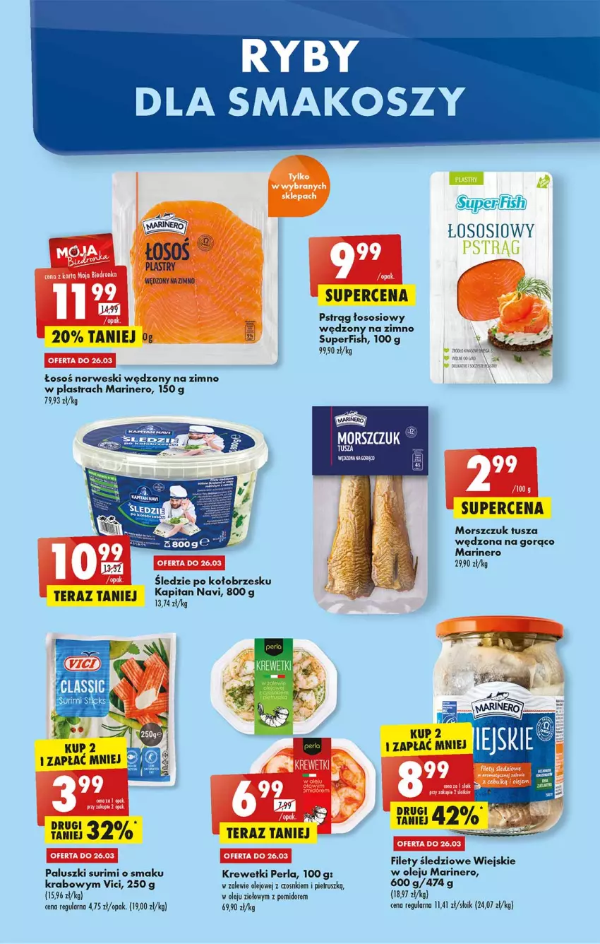 Gazetka promocyjna Biedronka - W tym tygodniu - ważna 24.03 do 30.03.2022 - strona 19 - produkty: Kosz, Krewetki, Olej, Sos, Surimi, Tera, Tusz