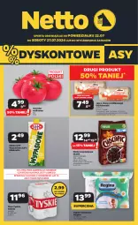 Gazetka promocyjna Netto - Artykuły spożywcze - Gazetka - ważna od 27.07 do 27.07.2024 - strona 1 - produkty: Piwa, Piwo, Gin, Gra, Papier, Jaja, Kosz, Tyskie, Mlekovita, Papier toaletowy, Danio, Nestlé, Pomidor malinowy, Kokos, Mleko