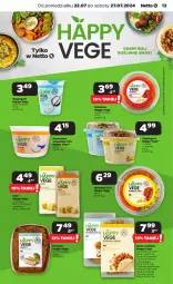 Gazetka promocyjna Netto - Artykuły spożywcze - Gazetka - ważna od 27.07 do 27.07.2024 - strona 13 - produkty: Kurczak, Hummus, Mus, Gra, Pasztet, Tofu, Vegangurt, Kotlet, Gyros, Klopsiki