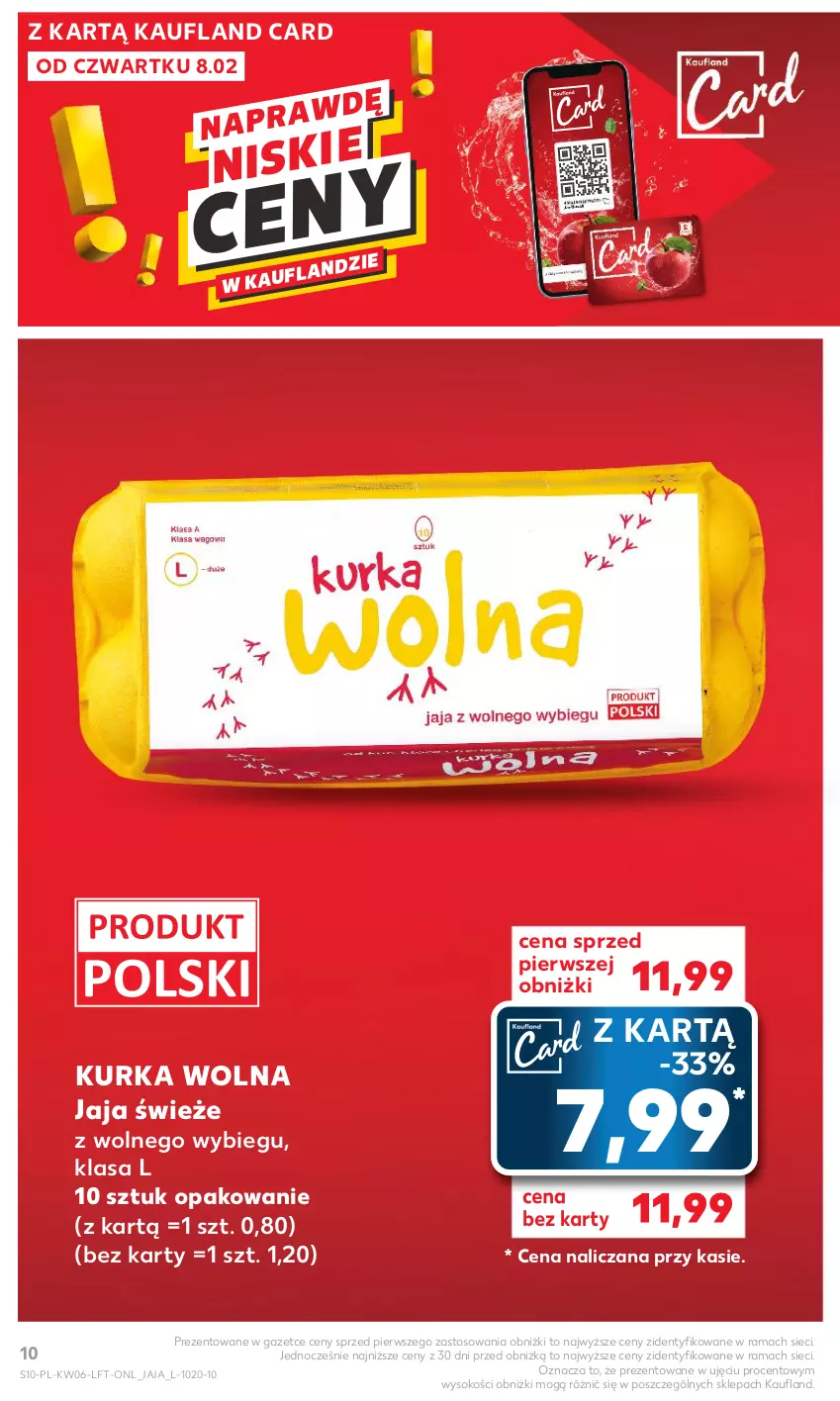 Gazetka promocyjna Kaufland - Gazetka tygodnia - ważna 08.02 do 14.02.2024 - strona 10 - produkty: Jaja, Rama, Sok