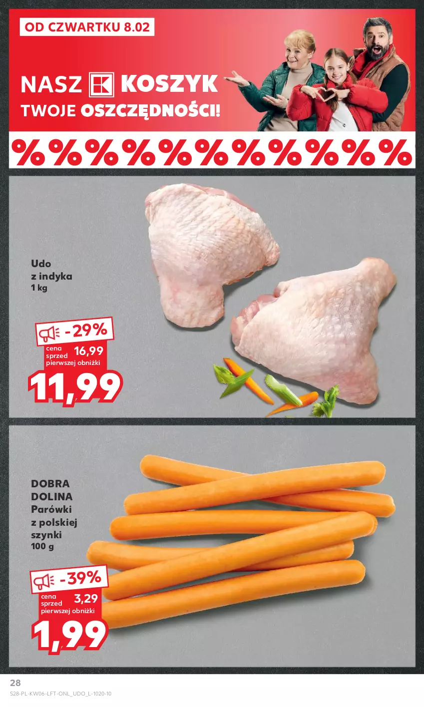 Gazetka promocyjna Kaufland - Gazetka tygodnia - ważna 08.02 do 14.02.2024 - strona 28 - produkty: Kosz, Parówki