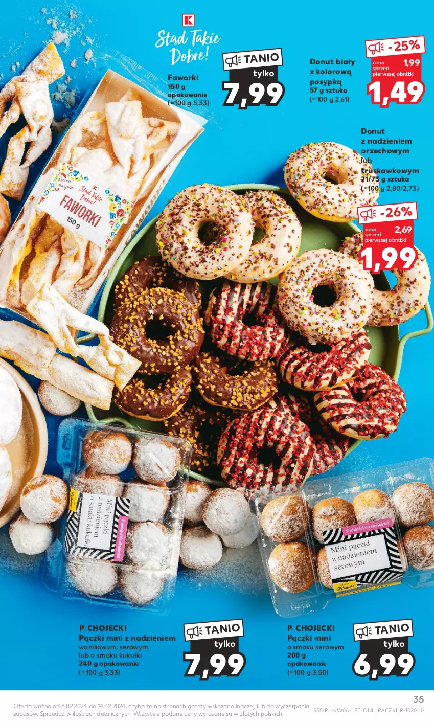 Gazetka promocyjna Kaufland - Gazetka tygodnia - ważna 08.02 do 14.02.2024 - strona 35 - produkty: Donut, Fa, Faworki, Ser