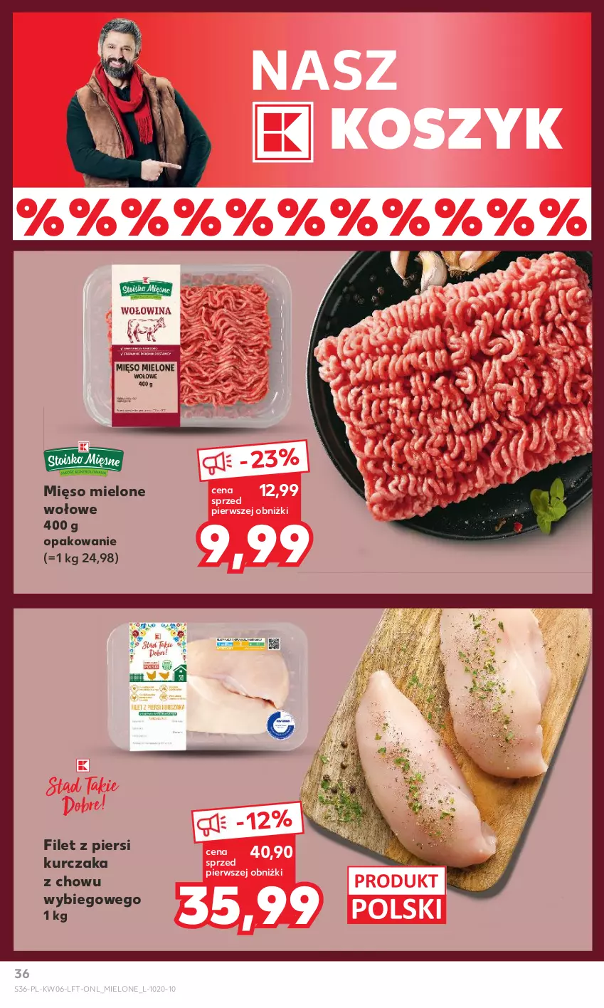 Gazetka promocyjna Kaufland - Gazetka tygodnia - ważna 08.02 do 14.02.2024 - strona 36 - produkty: Filet z piersi kurczaka, Kosz, Kurczak, Mięso, Mięso mielone