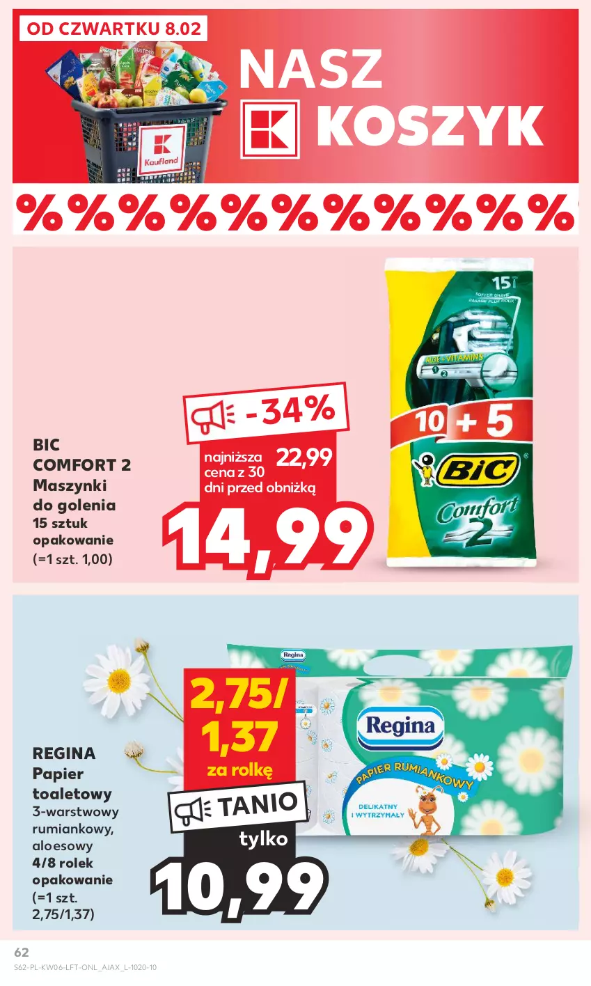 Gazetka promocyjna Kaufland - Gazetka tygodnia - ważna 08.02 do 14.02.2024 - strona 62 - produkty: Ajax, BIC, Gin, Kosz, Papier, Papier toaletowy, Rum