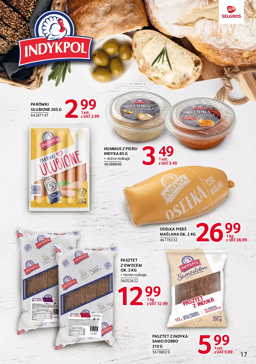 Gazetka promocyjna Selgros - Katalog Markowe Produkty - ważna 04.05 do 17.05.2023 - strona 17 - produkty: Hummus, LANA, Mus, Owoce, Parówki, Pasztet, Pasztet z indyka