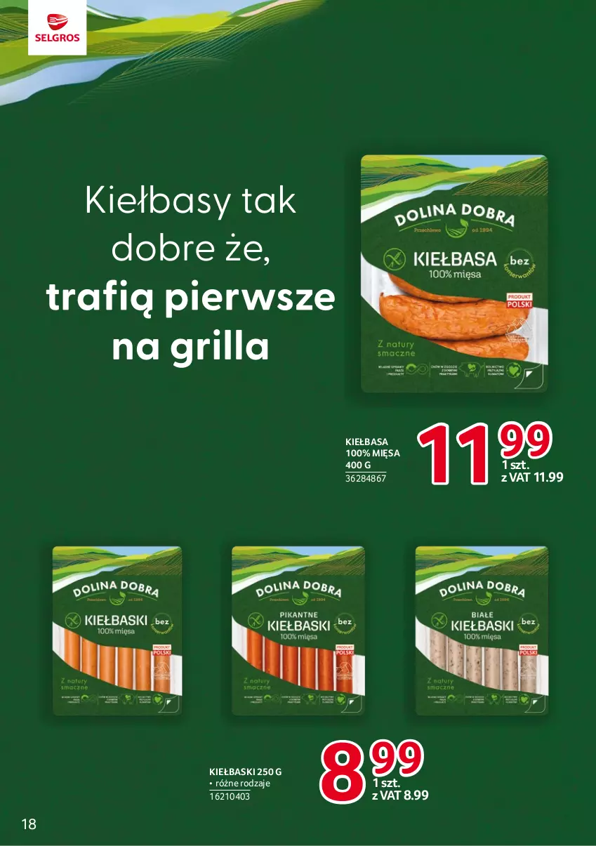 Gazetka promocyjna Selgros - Katalog Markowe Produkty - ważna 04.05 do 17.05.2023 - strona 18 - produkty: Kiełbasa