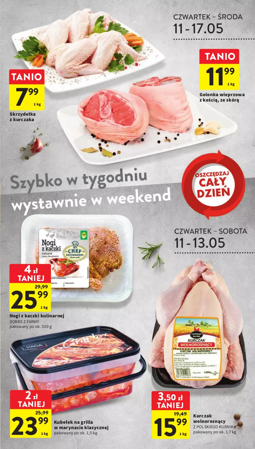 Gazetka promocyjna Intermarche - Gazetka Intermarche - ważna 11.05 do 17.05.2023 - strona 15 - produkty: Fa, Golonka wieprzowa, Grill, Kurczak, Skrzydełka z kurczaka