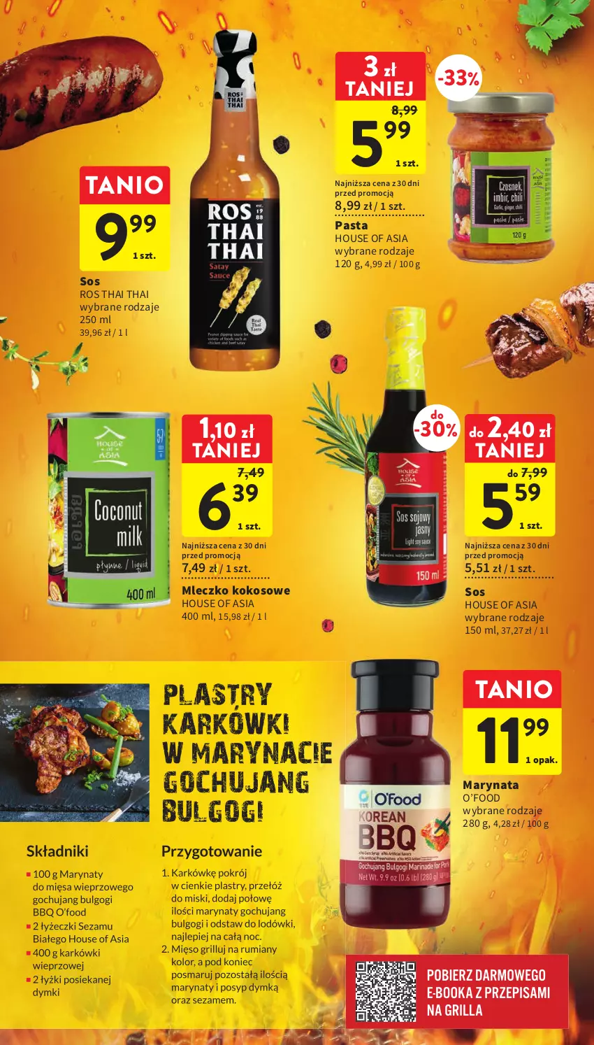 Gazetka promocyjna Intermarche - Gazetka Intermarche - ważna 11.05 do 17.05.2023 - strona 30 - produkty: House of Asia, Kokos, Mleczko, Sos