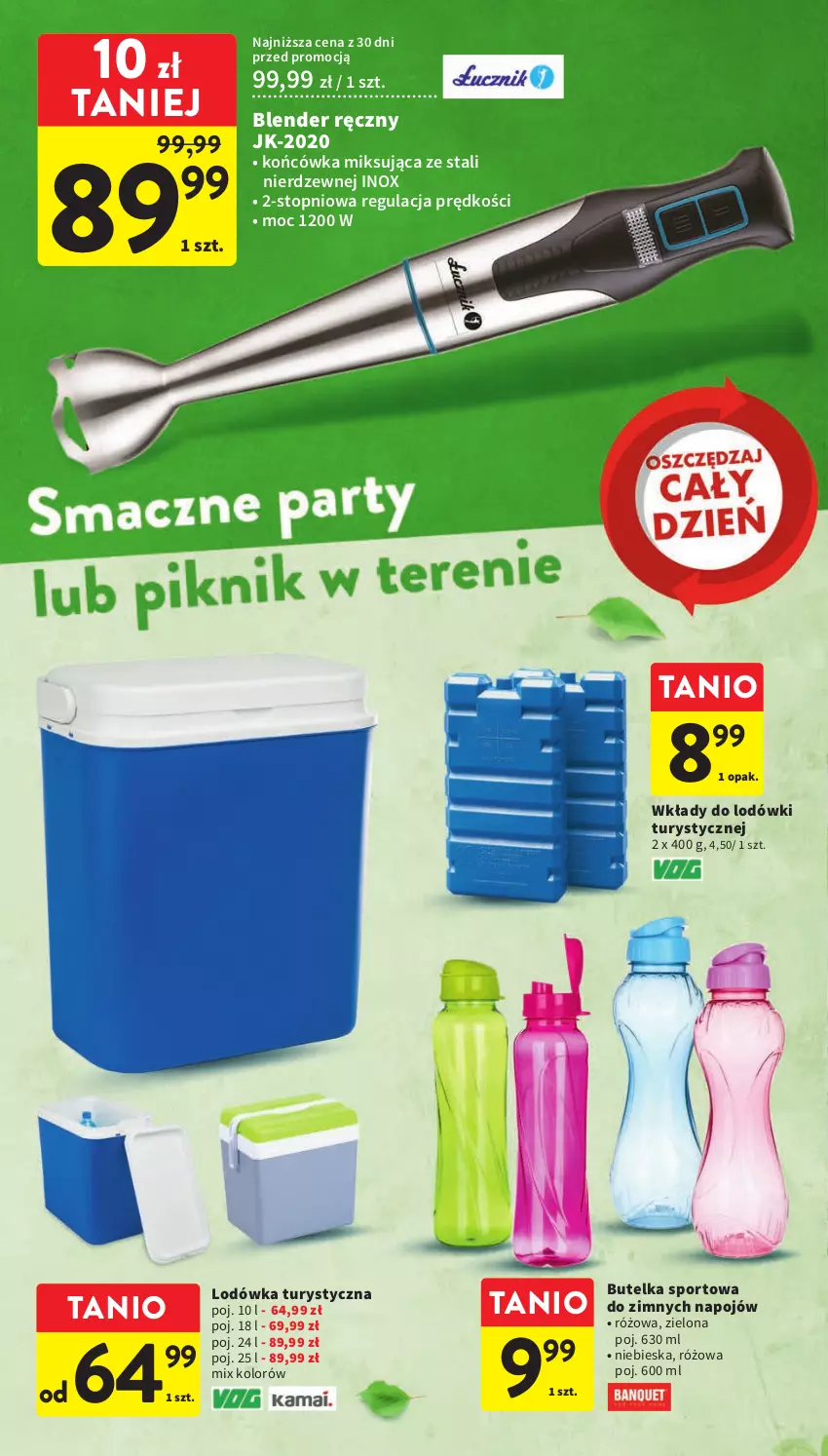 Gazetka promocyjna Intermarche - Gazetka Intermarche - ważna 11.05 do 17.05.2023 - strona 36 - produkty: Blender, Blender ręczny, Butelka sportowa, Lodówka, Por, Sport, Top