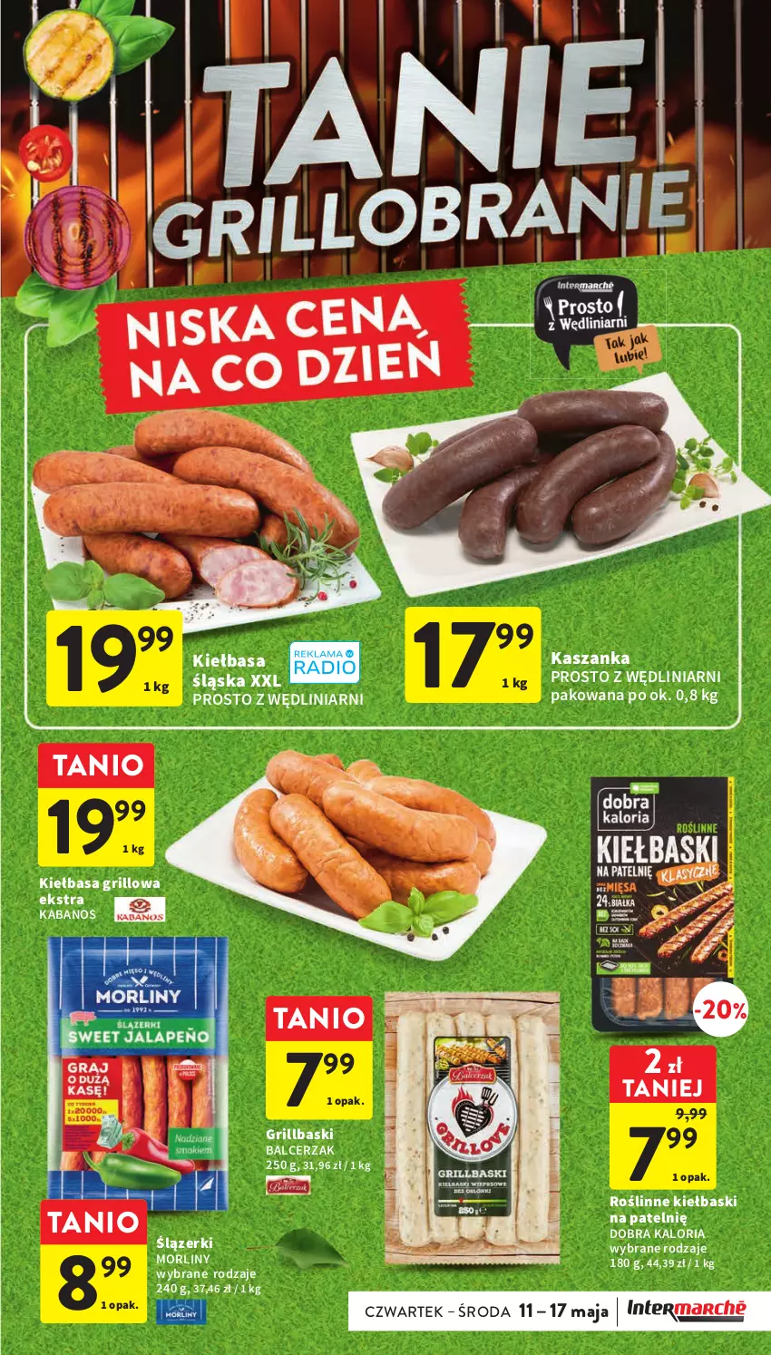 Gazetka promocyjna Intermarche - Gazetka Intermarche - ważna 11.05 do 17.05.2023 - strona 5 - produkty: Grill, Kabanos, Kasza, Kaszanka, Kiełbasa, Kiełbasa śląska, Morliny, Roślinne kiełbaski