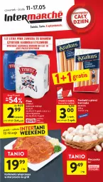 Gazetka promocyjna Intermarche - Gazetka Intermarche - Gazetka - ważna od 17.05 do 17.05.2023 - strona 1 - produkty: Piwo, Piec, Kurczak, Krakus, Gra, Parówki, Karkówka wieprzowa, Pieczarka, Parówki z piersi kurczaka, Grill