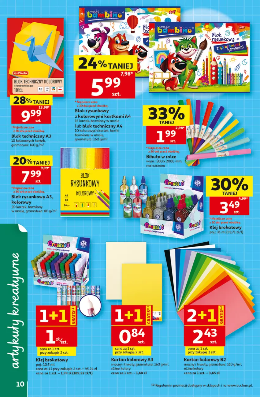 Gazetka promocyjna Auchan - Gazetka 30 Lat Hipermarket Auchan - ważna 30.07 do 05.08.2026 - strona 10 - produkty: Gra, Klej, Klej brokatowy, Mars, Rama