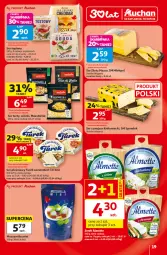 Gazetka promocyjna Auchan - Gazetka 30 Lat Hipermarket Auchan - Gazetka - ważna od 05.08 do 05.08.2026 - strona 19 - produkty: Mozzarella, Ser topiony, Maasdam, Cheddar, Top, Ser, Złoty Mazur, Brie, Camembert, Ser pleśniowy, Gouda, Fa