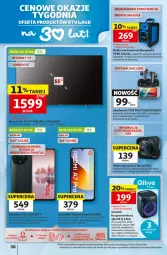 Gazetka promocyjna Auchan - Gazetka 30 Lat Hipermarket Auchan - Gazetka - ważna od 05.08 do 05.08.2026 - strona 36 - produkty: LED TV, Top, Gra, Philips, Słuchawki, Głośnik, Mikrofon, Navitel, Silan, Bateria, Wideorejestrator, Smartfon, Intel, Akumulator