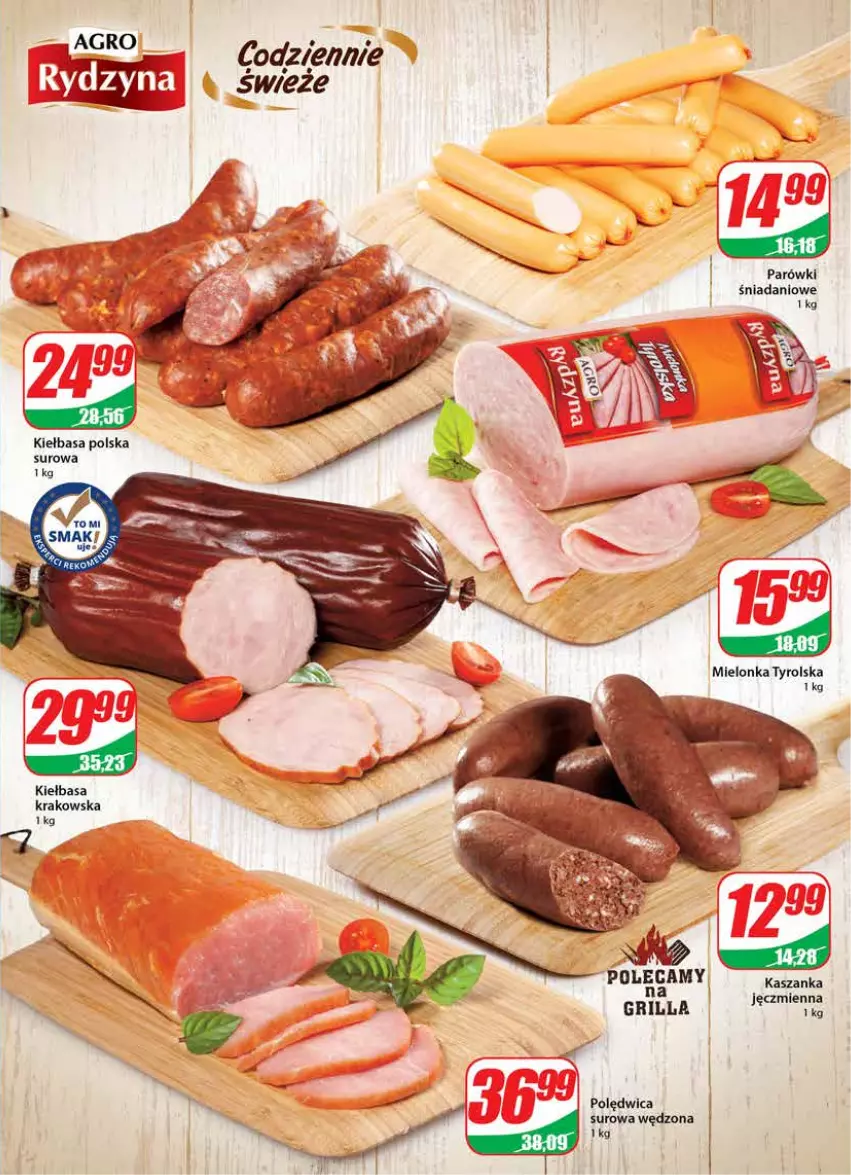 Gazetka promocyjna Dino - Gazetka - ważna 08.06 do 14.06.2022 - strona 11 - produkty: Danio, Grill, Kiełbasa, Kiełbasa krakowska, Parówki, Polędwica