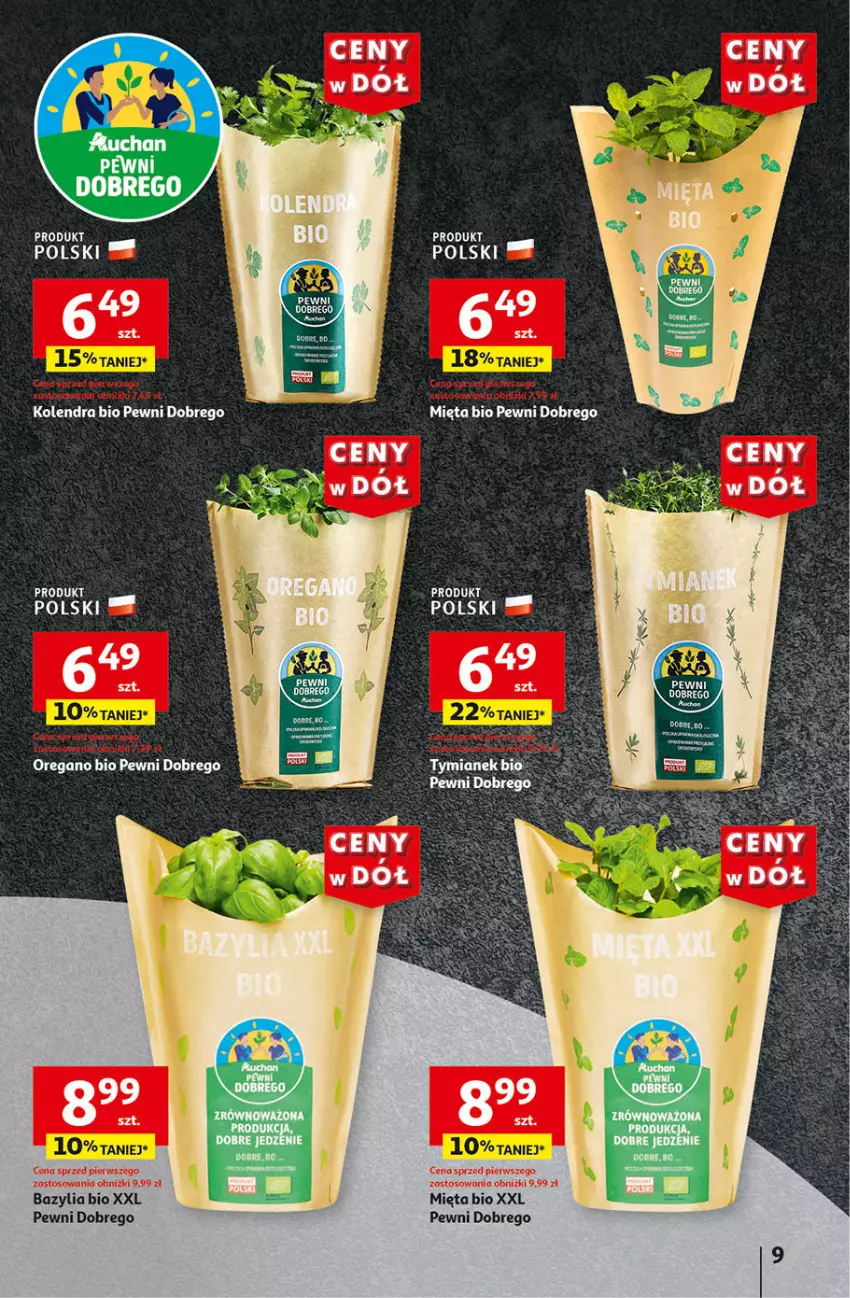 Gazetka promocyjna Auchan - Gazetka CENY W DÓŁ Hipermarket Auchan - ważna 04.07 do 10.07.2024 - strona 11 - produkty: Bazyl, Bazylia, Kolendra, Mięta