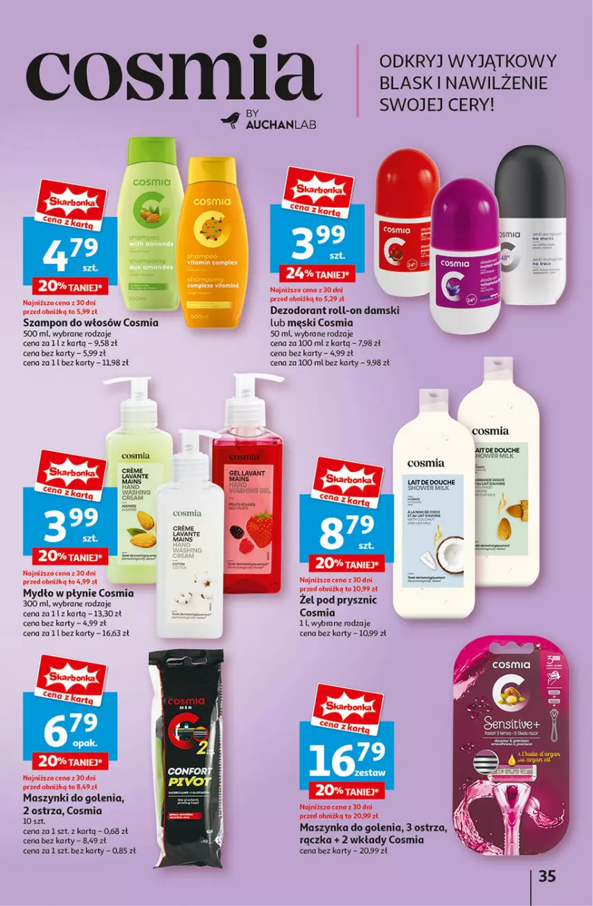 Gazetka promocyjna Auchan - Gazetka CENY W DÓŁ Hipermarket Auchan - ważna 04.07 do 10.07.2024 - strona 37 - produkty: Dezodorant, Mafia, Maszynka, Maszynka do golenia, Mydło, Mydło w płynie, Rower, Szampon, Szynka