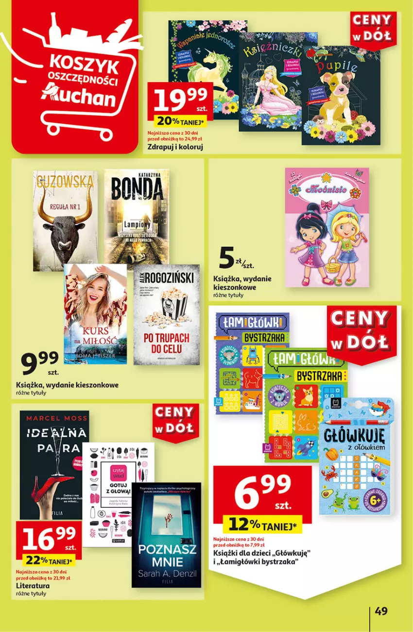 Gazetka promocyjna Auchan - Gazetka CENY W DÓŁ Hipermarket Auchan - ważna 04.07 do 10.07.2024 - strona 57 - produkty: Dzieci, Książka, Tera