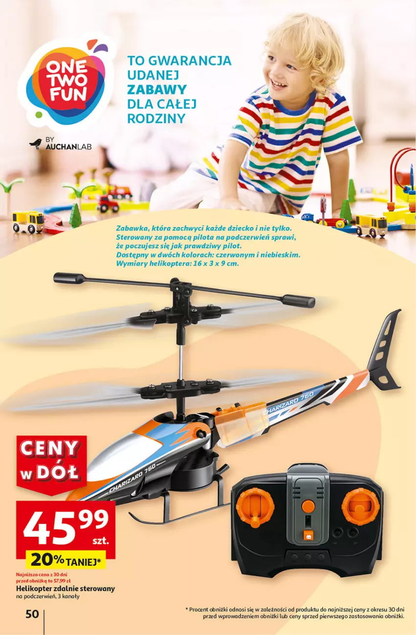 Gazetka promocyjna Auchan - Gazetka CENY W DÓŁ Hipermarket Auchan - ważna 04.07 do 10.07.2024 - strona 58 - produkty: Helikopter, Tera, Zabawka