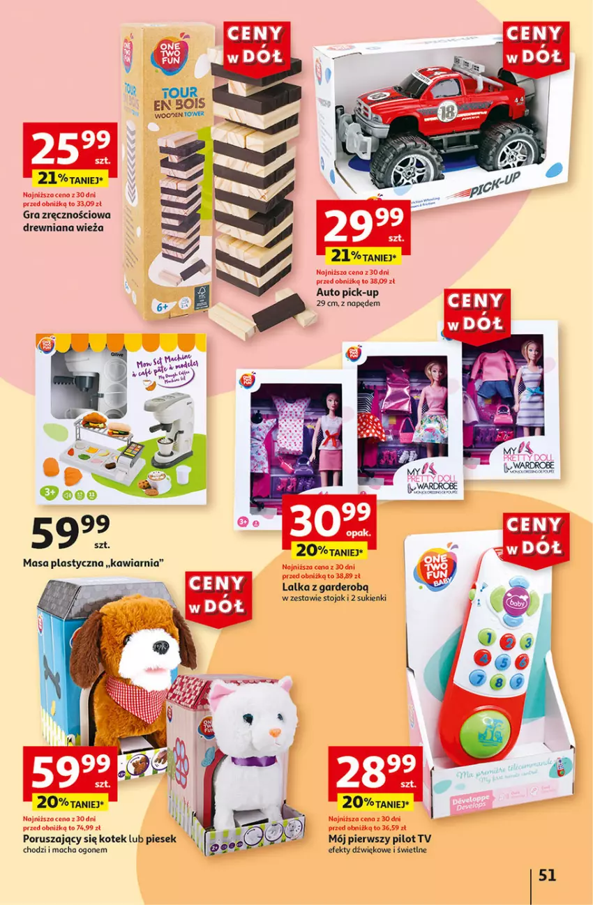 Gazetka promocyjna Auchan - Gazetka CENY W DÓŁ Hipermarket Auchan - ważna 04.07 do 10.07.2024 - strona 59 - produkty: Gra, Kotek, Lalka, Por, Stojak