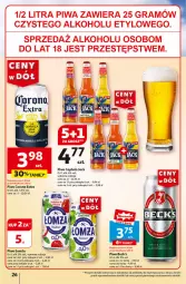 Gazetka promocyjna Auchan - Gazetka CENY W DÓŁ Hipermarket Auchan - Gazetka - ważna od 10.07 do 10.07.2024 - strona 28 - produkty: Piwa, Piwo, Gra, Corona Extra, Captain Jack, Fa