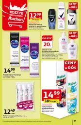 Gazetka promocyjna Auchan - Gazetka CENY W DÓŁ Hipermarket Auchan - Gazetka - ważna od 10.07 do 10.07.2024 - strona 39 - produkty: Emulsja, Por, Rexona, Bell, Dezodorant, Pasta do zębów, Dron, Cleanic, Płatki kosmetyczne, Szampon, Bella, Suchy szampon, Batiste, Hades, Fa