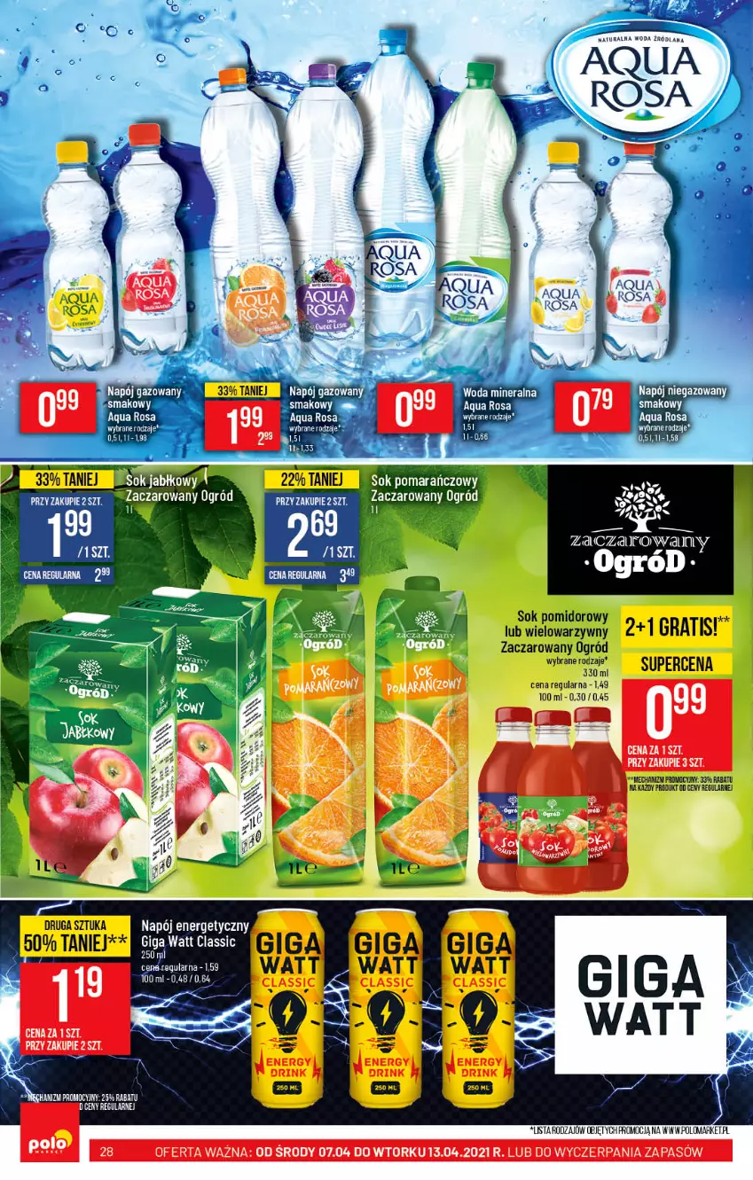 Gazetka promocyjna PoloMarket - Gazetka promocyjna  r - ważna 07.04 do 13.04.2021 - strona 28 - produkty: Gra, Napój, Napój energetyczny, Ogród, Sok, Sok pomidorowy