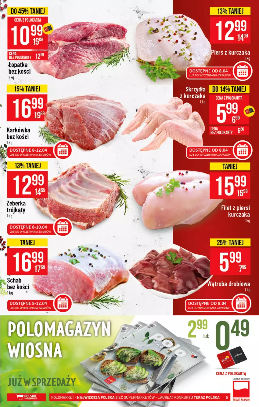 Gazetka promocyjna PoloMarket - Gazetka promocyjna  r - ważna 07.04 do 13.04.2021 - strona 9 - produkty: Filet z piersi kurczaka, Kurczak