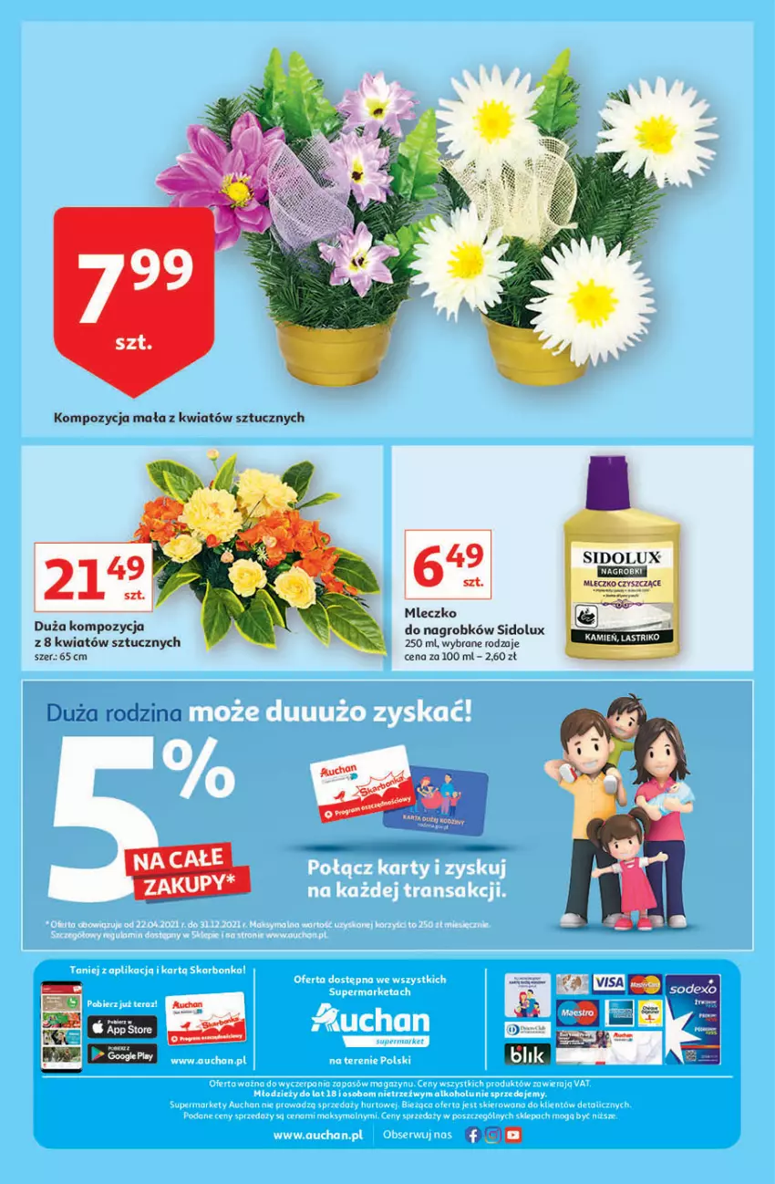 Gazetka promocyjna Auchan - Superoszczędzanie z markami Auchan Supermarkety - ważna 30.09 do 06.10.2021 - strona 12 - produkty: BIC, Mleczko, Sidolux