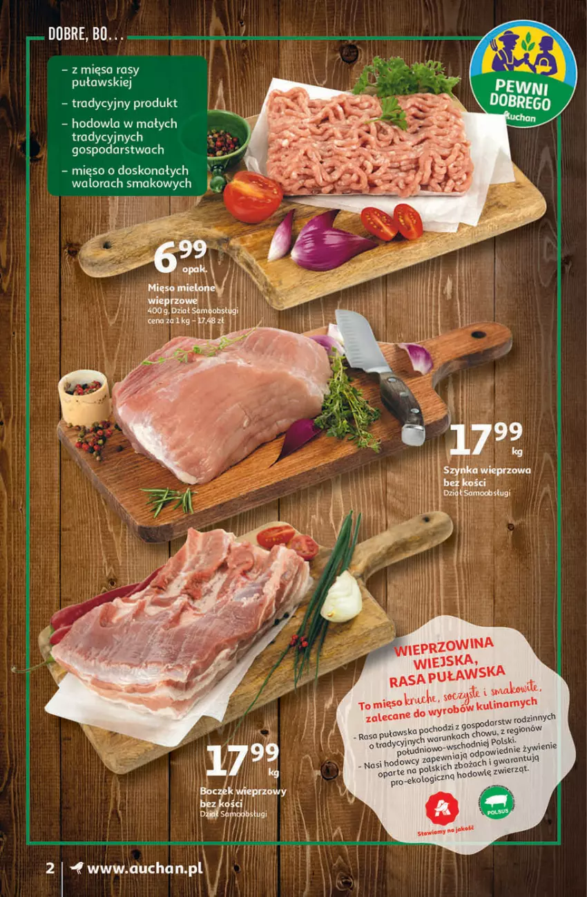 Gazetka promocyjna Auchan - Superoszczędzanie z markami Auchan Supermarkety - ważna 30.09 do 06.10.2021 - strona 2 - produkty: Mięso